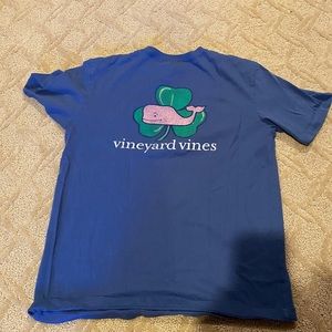 VV navy shirt sleeve shamrock shirt